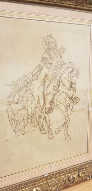 null Ecole ingresque

Mousquetaires à cheval

Plume et encre brune

28 x 29 cm