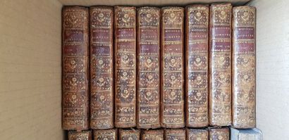 null Histoire romaine, 16 volumes, incomplet et 1 sans reliure, XVIIIeme s.