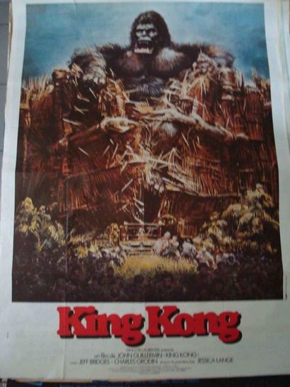 null Un ensemble de 5 affiches de cinéma sur le thème SCIENCE-FICTION, 160X120 KING-KONG,...