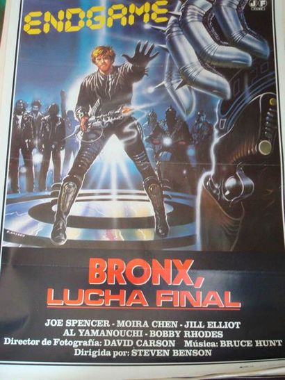 null Un ensemble de 5 affiches de cinéma sur le thème SCIENCE-FICTION, 80X60 TRON,...