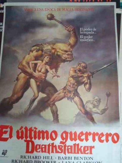 null Un ensemble de 5 affiches de cinéma sur le thème SCIENCE-FICTION, 80X60 EL ULTIMO...