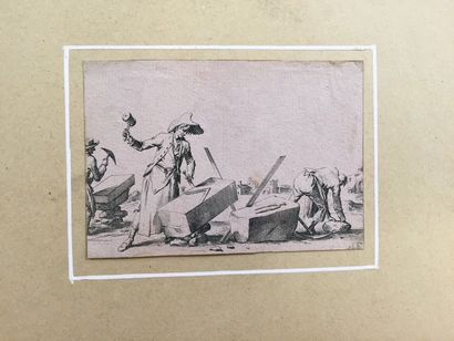 null DUPLESSI-BERTAUX, Jean ( ?1750-1819). ‘Les bâtisseurs’, suite de onze eaux-fortes...