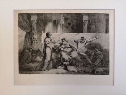 null DENON, Dominique Vivant (1747-1825), ‘Ulysse et Calypso’, eau-forte, 233 x 308...