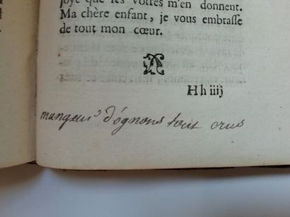 null Livre aux jeux, Volume dépareillé des lettres de Madame de Sevigné transformé...