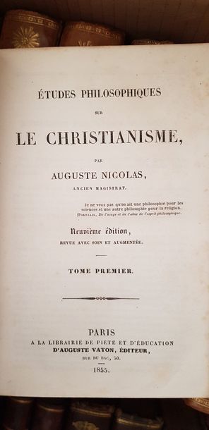 null Oeuvre complète de Demosthene, 6 volumes complet XIXème s. ; Etude de philosophie...