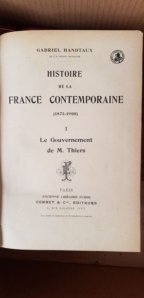null Oeuvres complétes de Buffon, 5 volumes incomplet, XIXème s. ; La France contemporaine,...