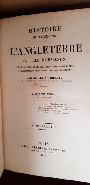 null Oeuvres de Racine, XIXème s., 7 volumes, complet ; Conquête de l'Angleterre,...