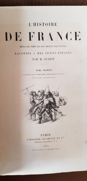 null Guizot, Histoire de France, 1872, 7 tomes