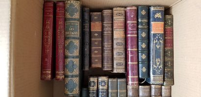 null Lot de 21 livres du XIXème s. de littérature anglaise, histoire américaine et...