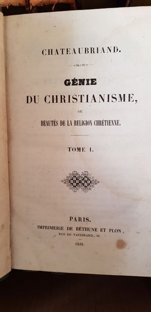 null Oeuvres de Montesquieu, XIXème s., 7 volumes, incomplet ; Cours de littérature,...