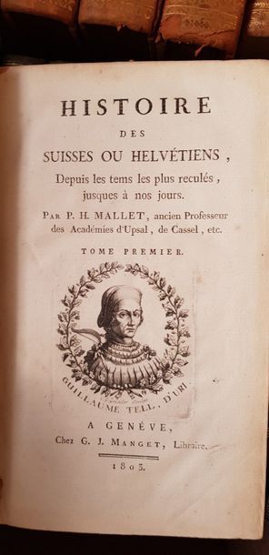 null Oeuvres de Montesquieu, XIXème s., 7 volumes, incomplet ; Cours de littérature,...