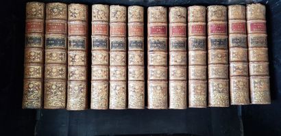 null Les oeuvres de Bossuet, 1777, 12 volumes reliés, 2 reliures différentes