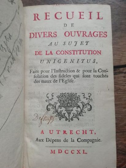 null Ensemble de 83 volumes, reliures diverses de petit format ; Histoire de conclaves,...