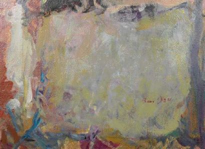 HANNA BENDOV (NÉ EN 1920) COMPOSITION Huile sur toile signée en bas à droite 73 x...