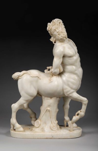 null Le vieux centaure de Furietti.

Sculpture en marbre blanc exécutée au XXème...