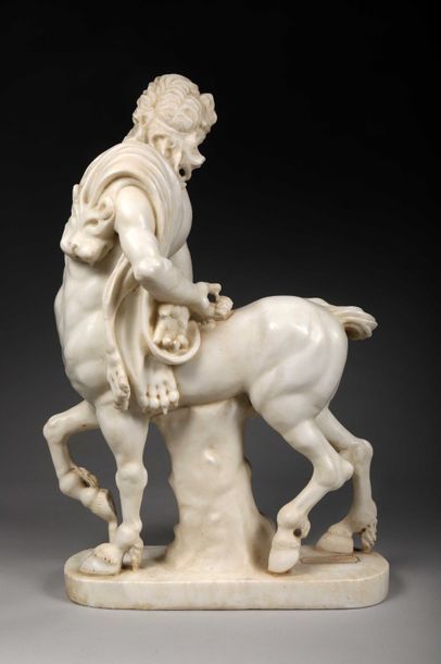 null Le vieux centaure de Furietti.

Sculpture en marbre blanc exécutée au XXème...