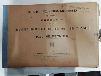 null 4 volumes Paul HELBRONNER "Tours d'horizons photographiques de sommets"