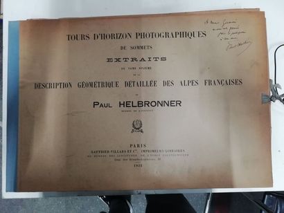 null 4 volumes Paul HELBRONNER "Tours d'horizons photographiques de sommets"