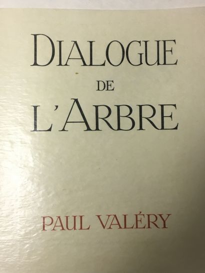 Paul VALERY, Dialogue de l'Arbre, un des...