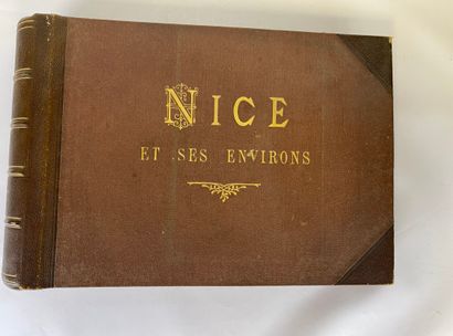  Album of old photographs, presented in an...