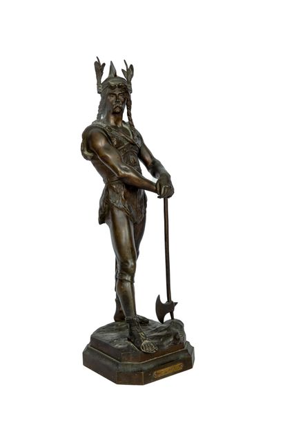 Marcel DEBUT (1865-1933). Vercingetorix Bronze...