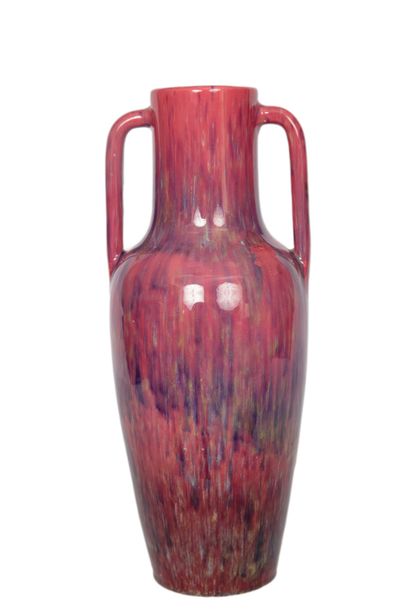 Jérôme MASSIER (1820-1916). Vase in the shape...
