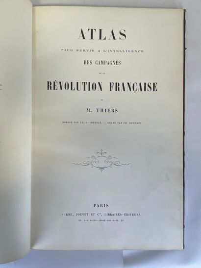  THIERS (Adolphe): History of the French Revolution. Paris. Furne, 1839 et sq. 10...