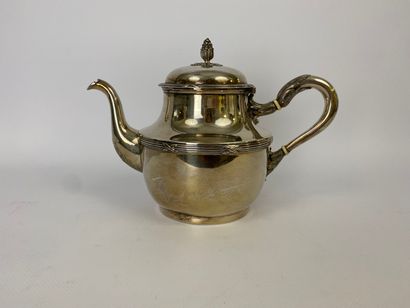Silver teapot with Minerva hallmark Weight...