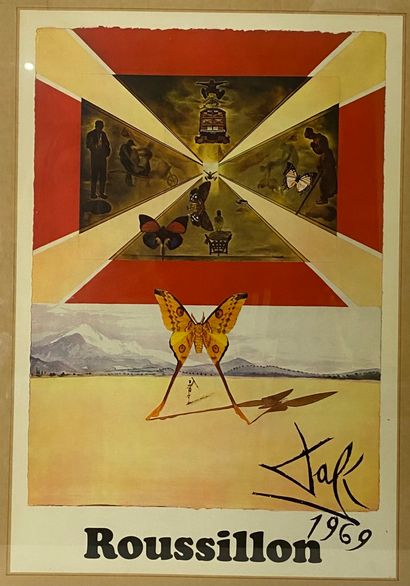 Poster Dali, Roussillon (mounted on paper,...