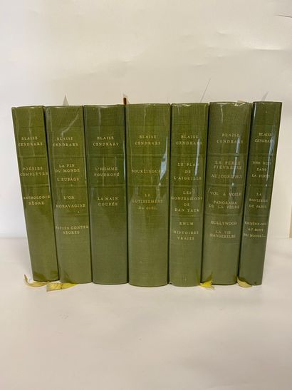  CENDRARS (Blaise). Complete works. Paris Denoël 1960 - 1965. 7 volumes (of 8). Bound...