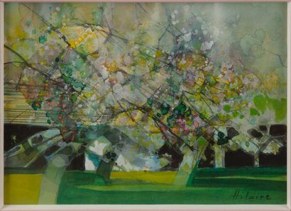 Camille HILAIRE (1916-2004). Cherry trees...