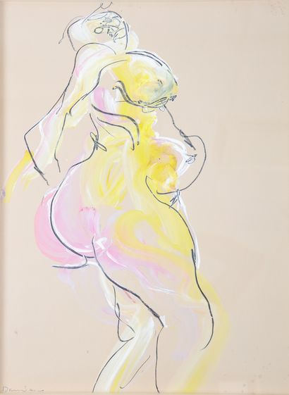 Bernard DAMIANO (1926-2000) Femme nue Technique...