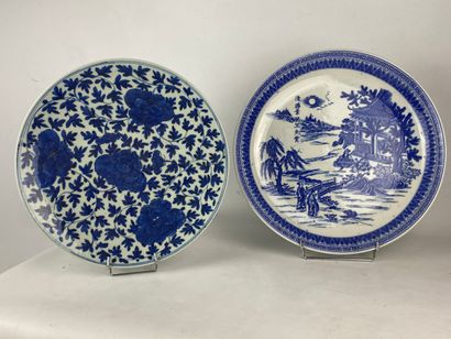 China blue-white porcelain dish Decorated...