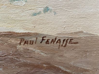  Paul FÉNASSE (1899-1976) M'Chouneche, Algérie Huile sur panneau, signé en bas à...
