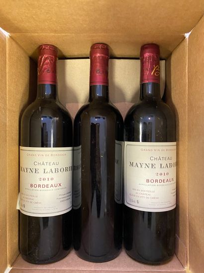 CHATEAU MAYNE-LABORIE, 2010. Set of 5 cases...