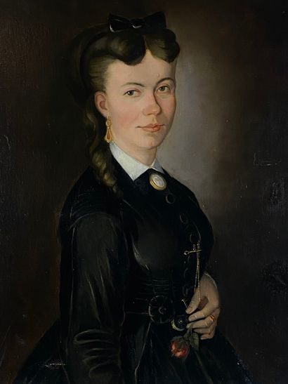 MAUCLERC de BANCENEL (XIXè siècle) Portrait...