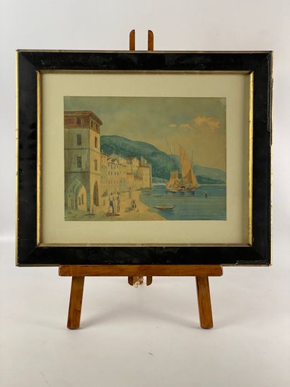  School of the end of the XIXth-beginning of the XXth century View of Villefranche...