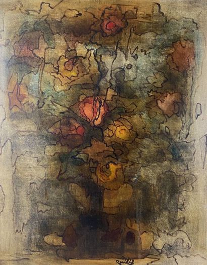 ARCHIGUILLE (1932-2017) 
Fleurs dans les...