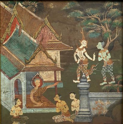 SOUTHEAST ASIA 
Palace scene and dancers...