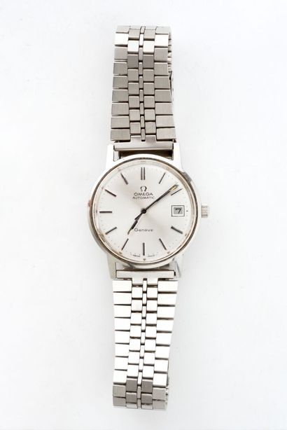 OMEGA 
Men's stainless steel wristwatch,...