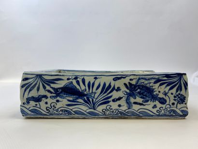  SOUTHERN CHINA / VIETNAM 
Blue and white porcelain scholar's tray. In the taste...