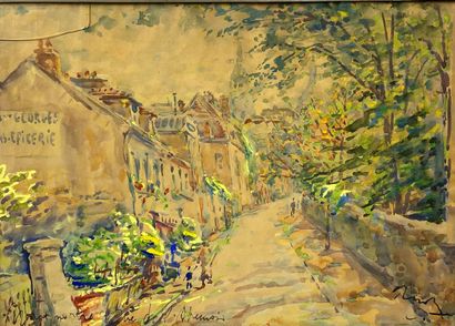Ecole du XXe siècle 
Montmartre, Rue de l'Abreuvoir...