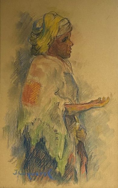 Jacques COQUEREL (1933) 
Femme au turban...