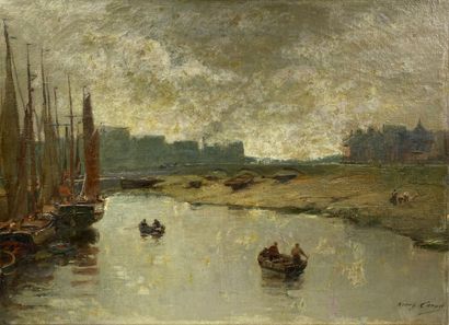 Henry CARON (1860 - 1941) 
Barques et voiliers...