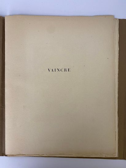  VAINCRE 
Album édité par le Front National des Peintres au profit des Francs-Tireurs...