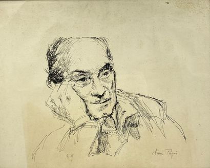 Irène PAGES (1934) 
Portrait d'Arthur Rimbaud...