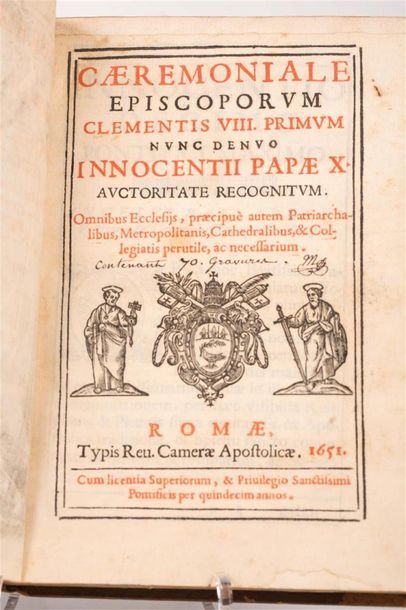 null Caeremoniale episcoporum Clementis VIII primum nunc denuo Innocentii Papae X...