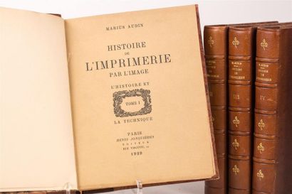 null AUDIN (Marius) : Histoire de l'imprimerie par l'image. Paris, Henri Jonquières,...