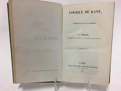null KANT (Emmanuel) : Logique de Kant, traduite de l'allemand par J.h Tissot. Paris,...