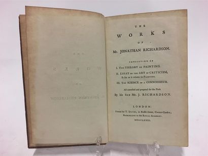 null RICHARDSON (Jonathan) : The works of Mr. Jonathan Richardson. Consisting of...